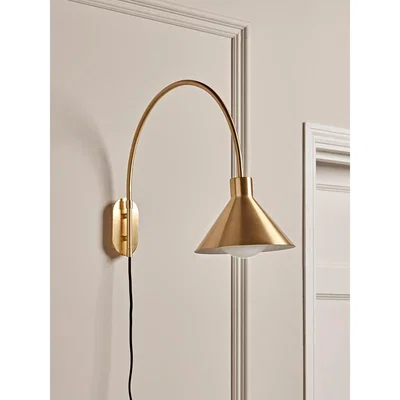 Cox and Cox Brass Cone Wall light