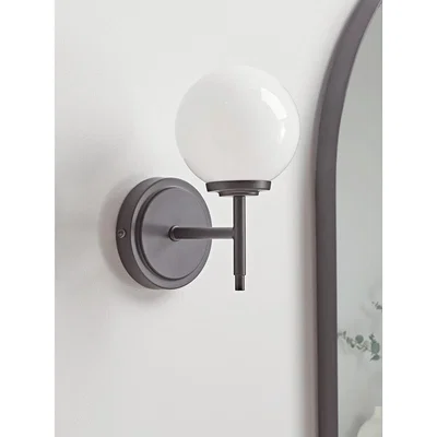 Cox and Cox NEW Milky Globe Bathroom Light