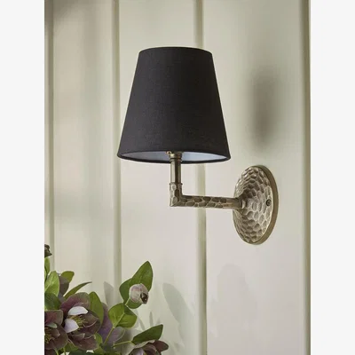 Cox and Cox Hammered Antique Brass Wall Light