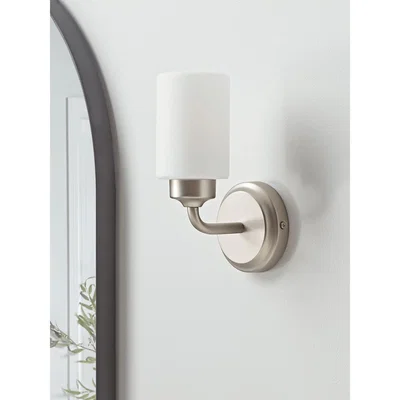 Cox and Cox NEW Frosted Glass Bathroom Wall Light