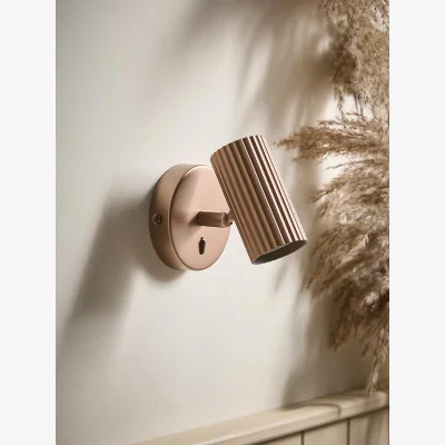 Cox and Cox Solstice Single Wall Light - Matte Copper