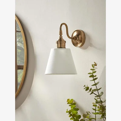 Cox and Cox Rowena Wall Light - White