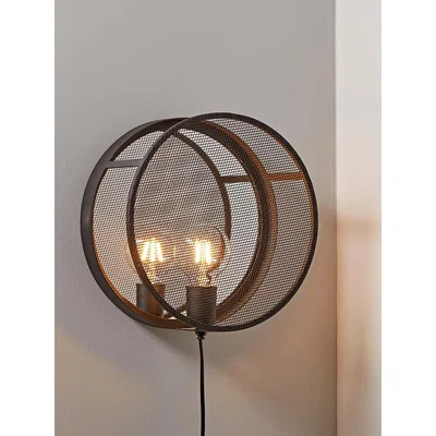 Cox and Cox Round Mesh Wall Light