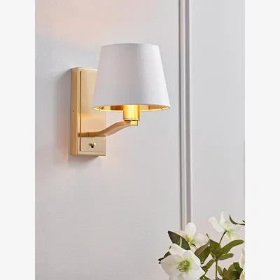 Cox and Cox Brushed Gold Wall Light