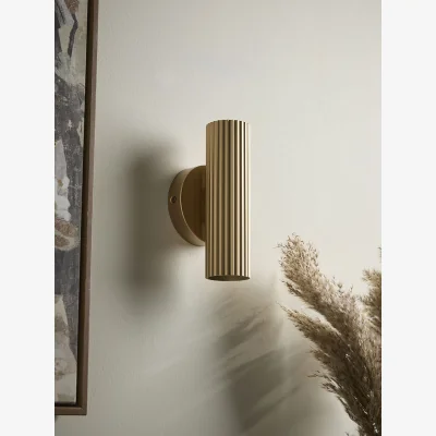 Cox and Cox Solstice Double Wall Light - Matt Gold