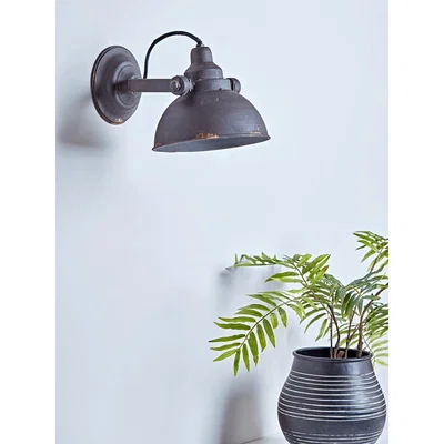 Cox and Cox Aged Industrial Wall Light