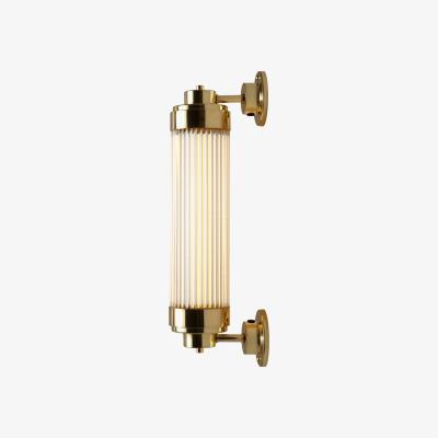 The Conran Shop Offset Pillar Wall Light Polished Brass