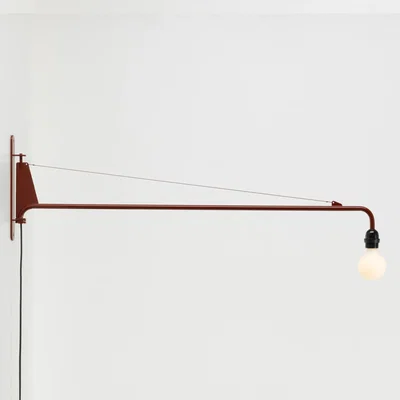 The Conran Shop Petite Potence Wall Light in Japanese Red