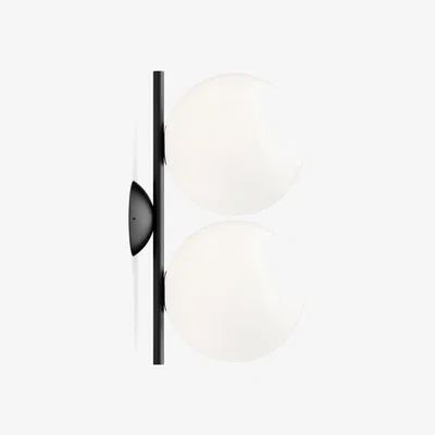 The Conran Shop IC W1 Double Wall & Ceiling Light in Matt Black