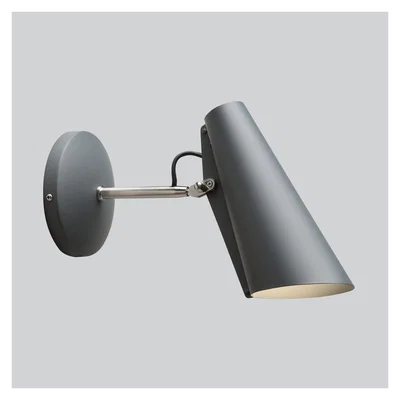 The Conran Shop Birdy Wall Lamp Short Arm Grey