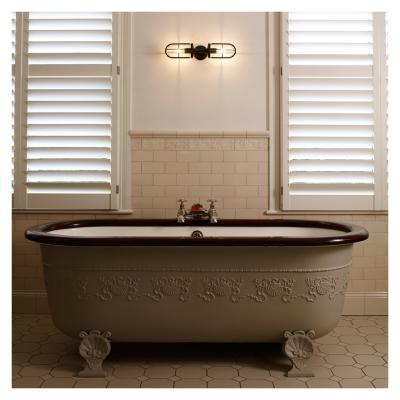 The Conran Shop Weatherproof Ship's Double Wall Light Weathered Brass & Clear Glass