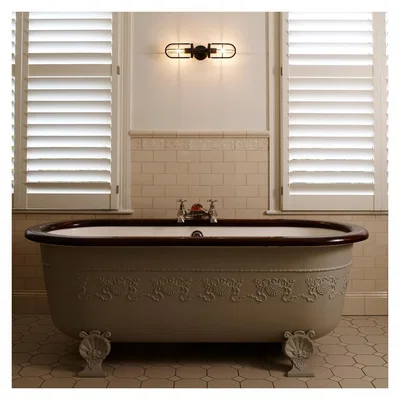 The Conran Shop Weatherproof Ship's Double Wall Light Weathered Brass & Clear Glass