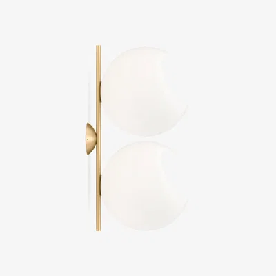 The Conran Shop IC W2 Double Wall & Ceiling Light in Brushed Brass