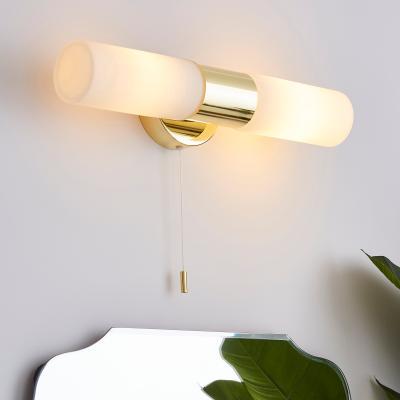 Dunelm Porto Bathroom 2 Light Wall Light Brass Brass