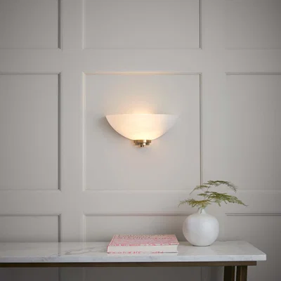 Dunelm Return - Vogue Welles Frosted Glass Wall Light