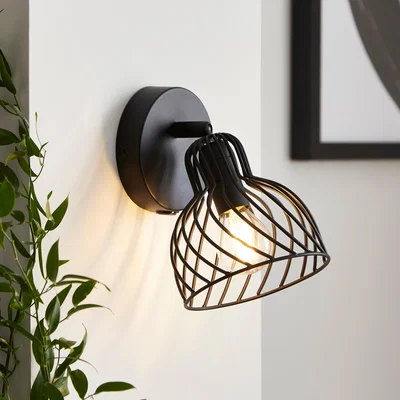 Dunelm Austin Industrial Adjustable Mushroom Wall Light