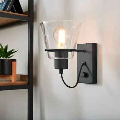 Dunelm Valdez Industrial Wall Light