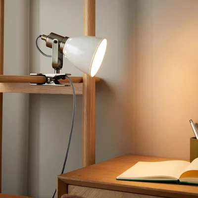 Dunelm Miley Industrial Plug In Adjustable Clip On Wall Light
