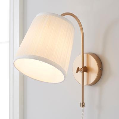 Dunelm Lorelai Easy Fit Plug-In Wall Light Gold