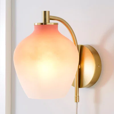 Dunelm Juliet Easy Fit Plug In Wall Light Pink
