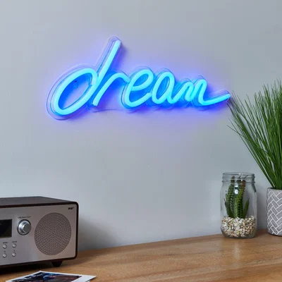 Dunelm Dream Neon Sign MultiColoured
