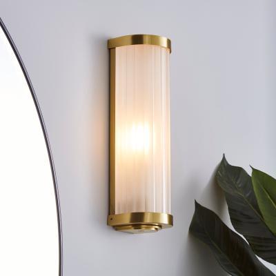 Dunelm Ripon Bathroom Wall Light Brushed Gold Gold