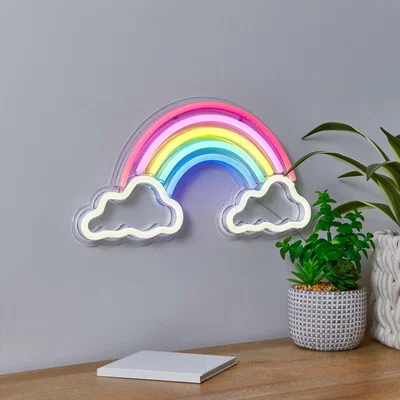 Dunelm Rainbow Neon Sign MultiColoured