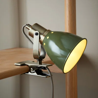 Dunelm Miley Industrial Plug In Adjustable Clip On Wall Light