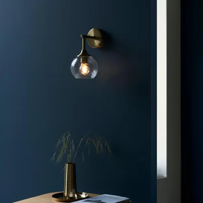 Dunelm Vogue Asher Wall Light Gold