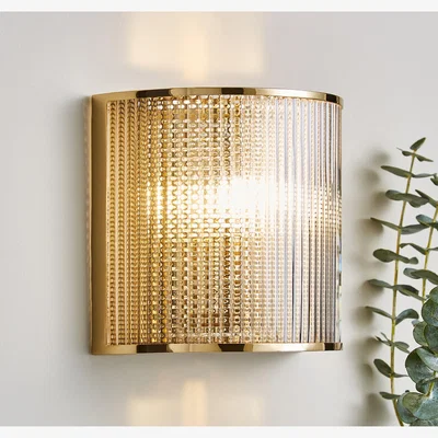 Dunelm Kruze Wall Light Gold