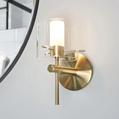 Dunelm Gene Cylinder Bathroom Wall Light