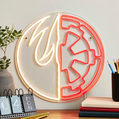 Dunelm Disney Star Wars Light and Dark Side Neon Sign Clear