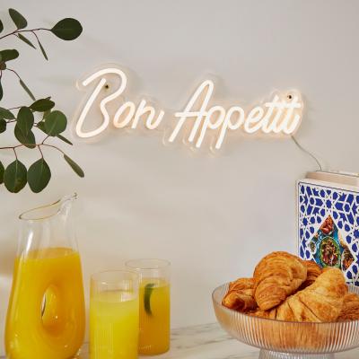 Dunelm Bon Appetit Neon Sign Clear