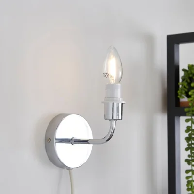 Dunelm Wallace Plug In Wall Light Fitting