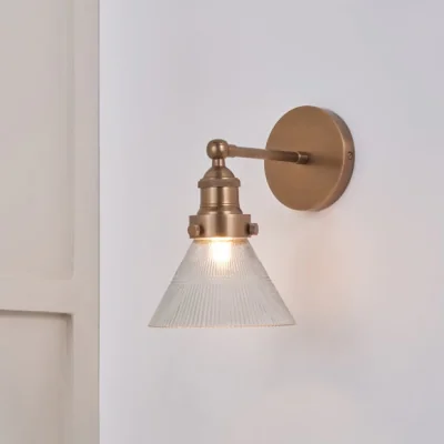 Dunelm Pacific Lifestyle Lenox Ribbed Wall Light