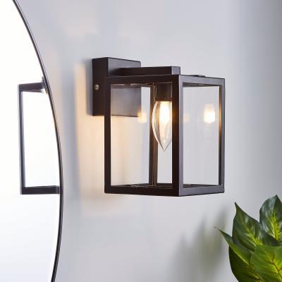Dunelm London Bathroom Wall Light Matt Black