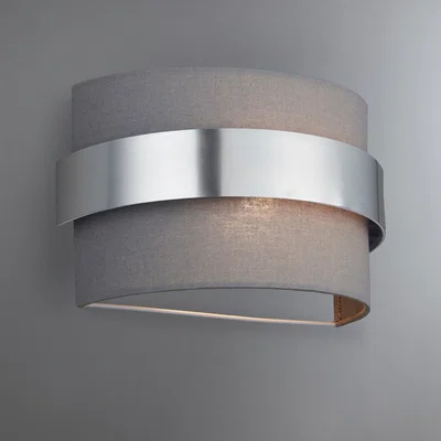 Dunelm Joey Shaded Grey Wall Light Grey