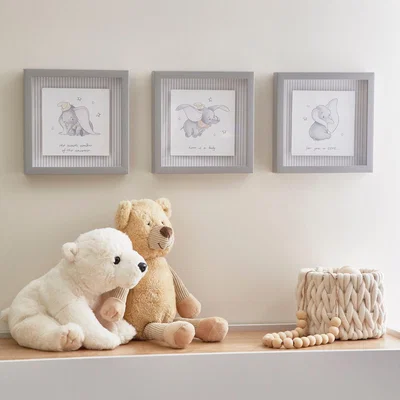 Dunelm Dumbo Wall Art Grey