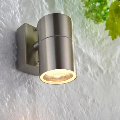 Dunelm Vogue Canon Outdoor Wall Light Steel Silver
