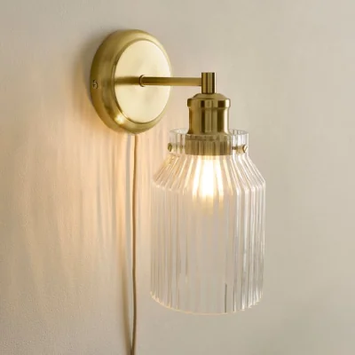 Dunelm Tobias Plug In Wall Light