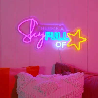 Dunelm The Feel Good Club Signography Sky Full of Stars Neon Sign