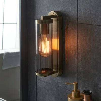 Dunelm Alyn Ribbed Bathroom Wall Light