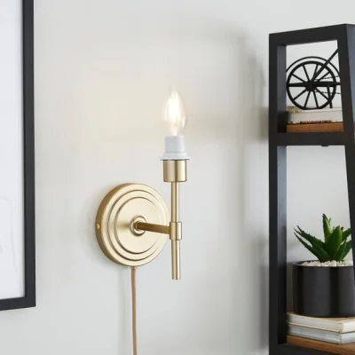 Dunelm Sutton Plug In Wall Light Fitting