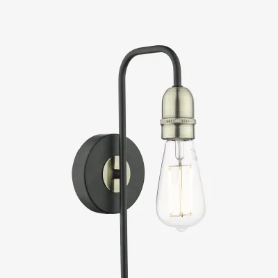 Furniture Village Kiefer Wall Light Antique Brass