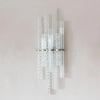 Graham & Green Graham and Green Glass Tubular Wall Light