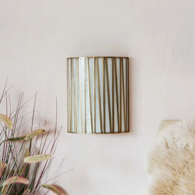Graham & Green Corrine Frosted Glass Wall Sconce