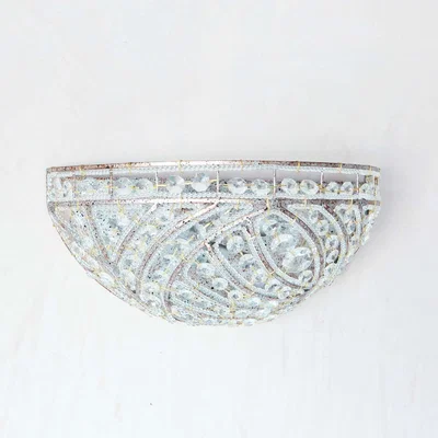 Graham & Green Sunset Silver Wall Light