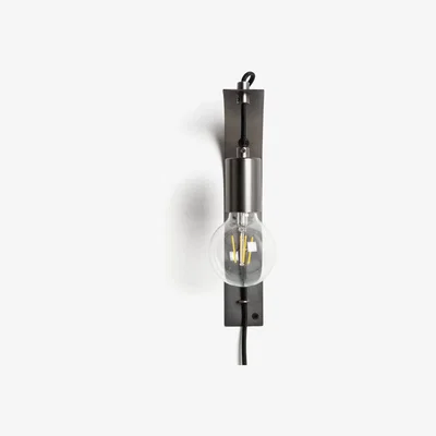Habitat Habitat Industrial Plug-In Wall Light - Pewter