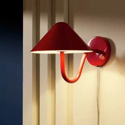 Habitat Habitat Wave Metal Wall Light - Red