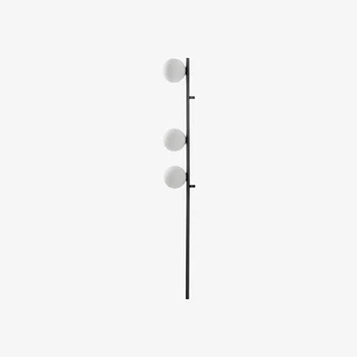 Habitat houseof Bar Opal Metal & Glass 3 Light Wall Light - Charcoal